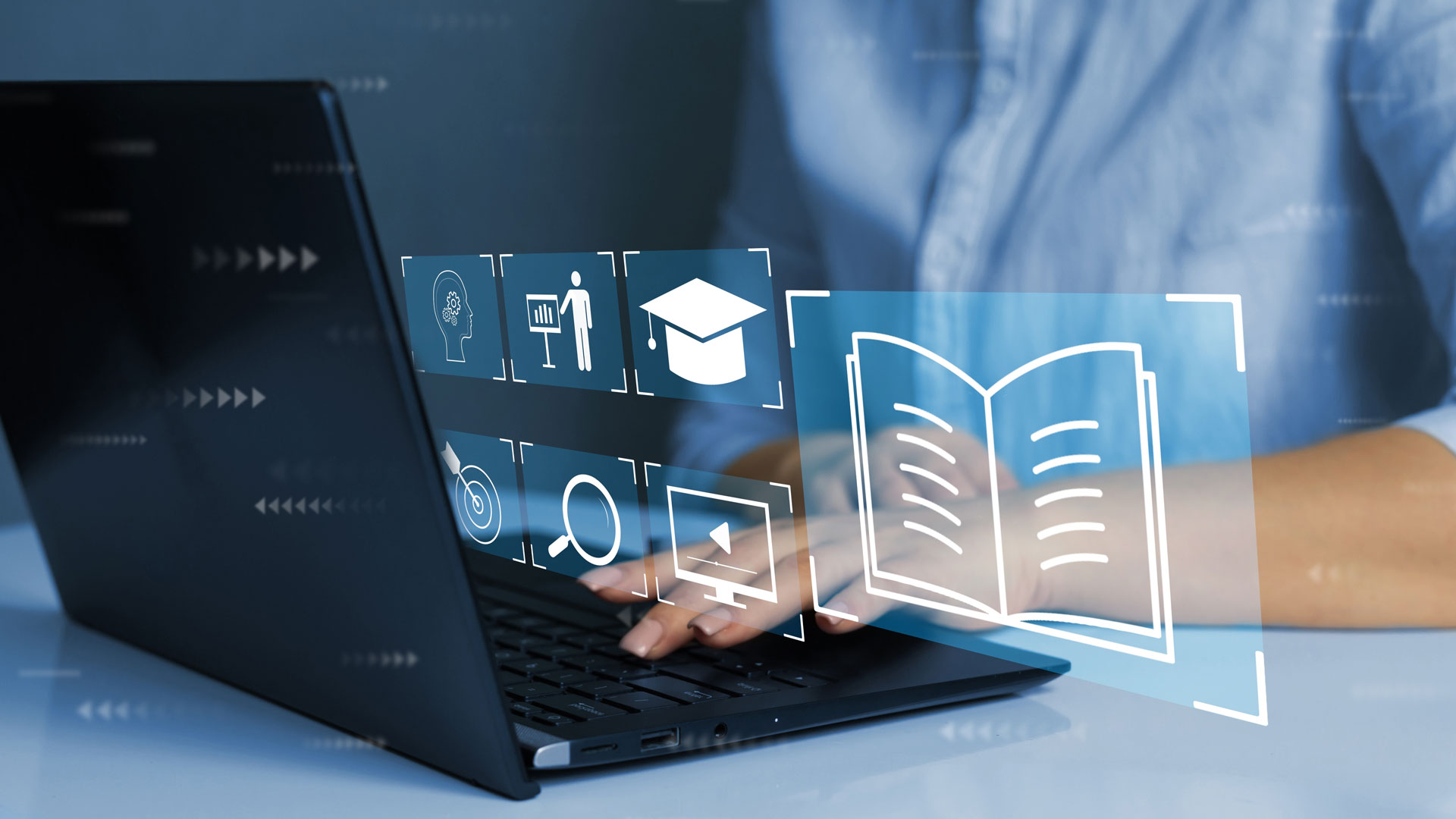 Procurement executive attending Blue Calmac Group’s Procurement Technology Services webinar to enhance digital procurement strategies.